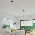 Pastelo lampa wisząca 3xG9 czarna złoty połysk SL.1196