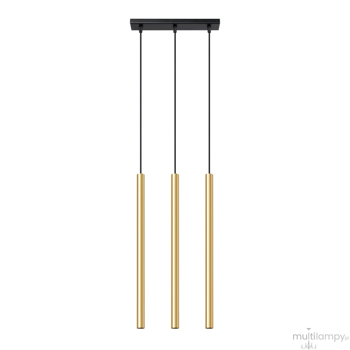Pastelo lampa wisząca 3xG9 czarna złoty połysk SL.1196