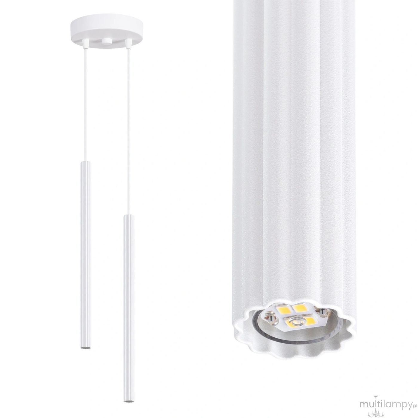 Arche lampa wisząca 2xG9 biała SL.1866