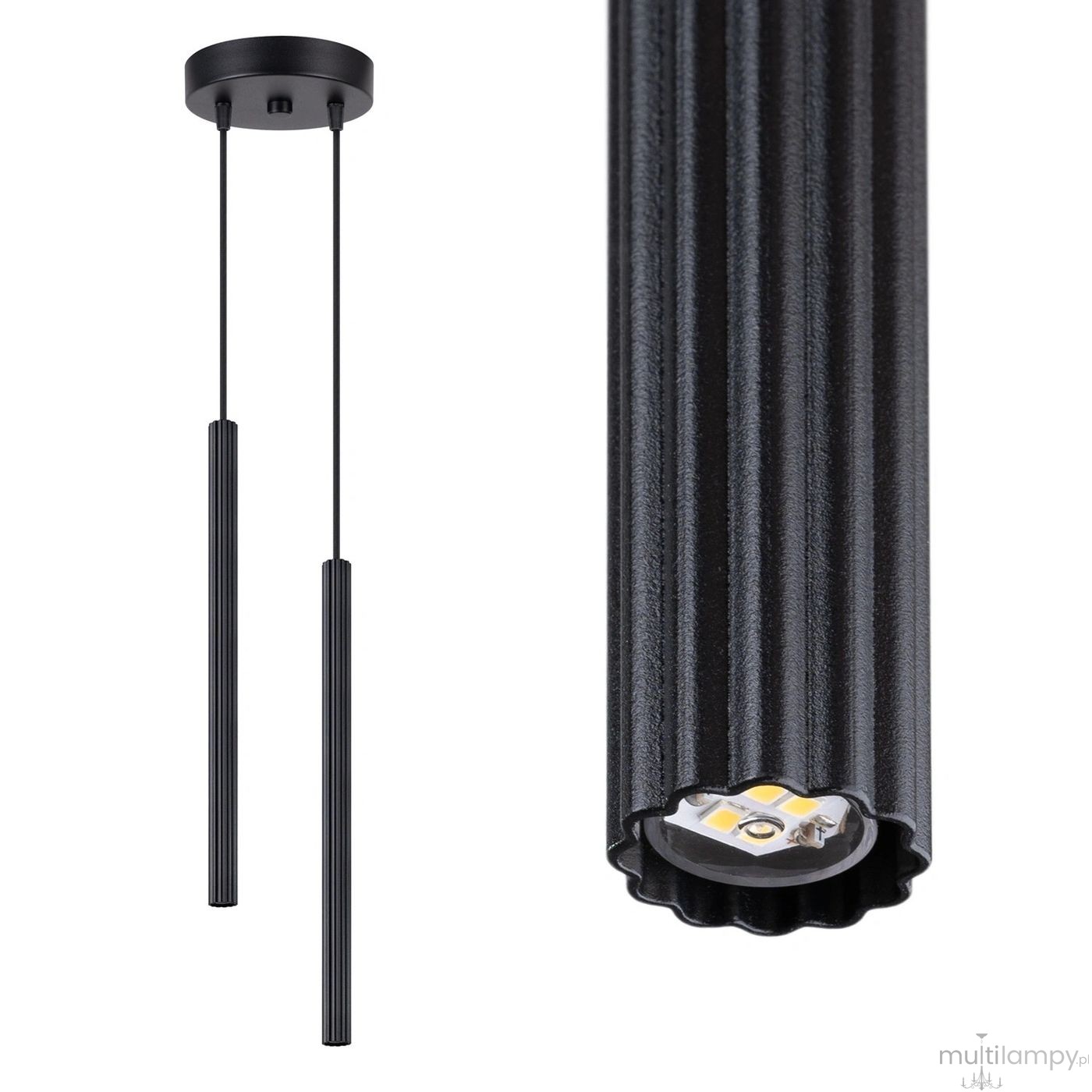 Arche lampa wisząca 2xG9 czarna SL.1867