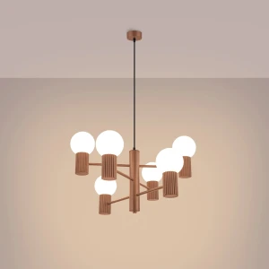 Halo żyrandol 6xG9 mocca SL.1834