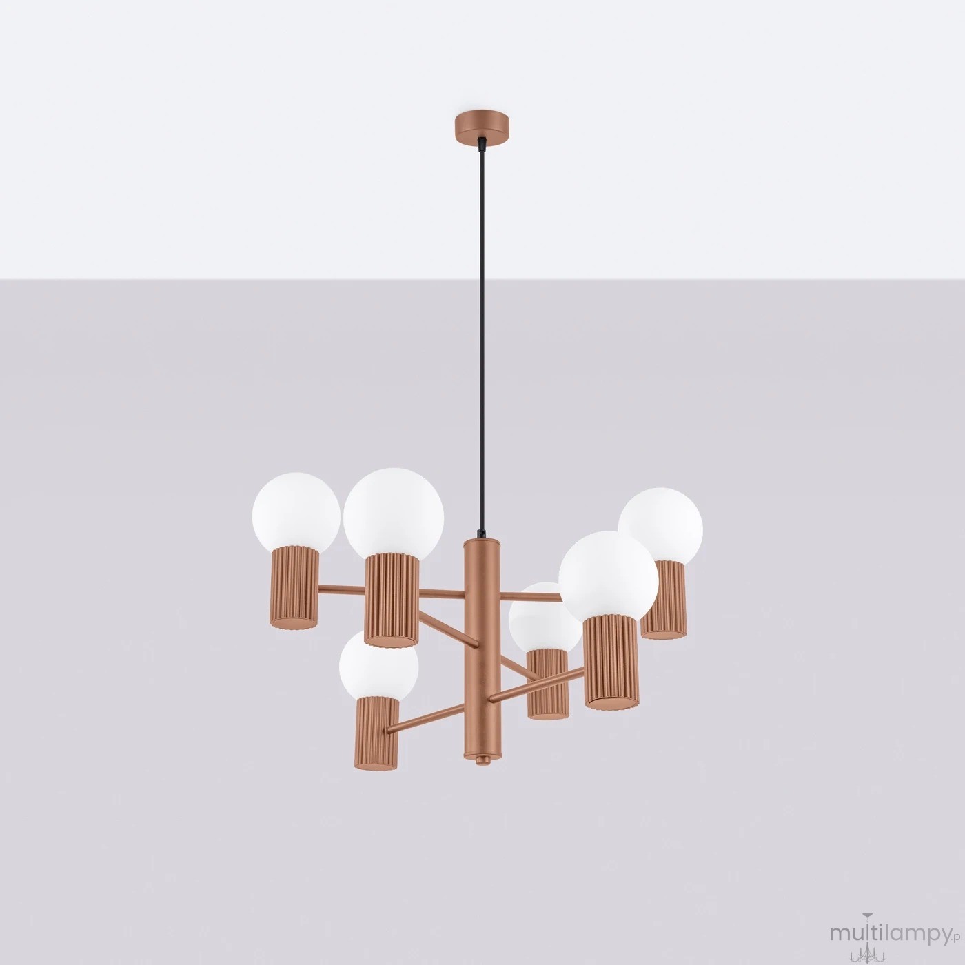 Halo żyrandol 6xG9 mocca SL.1834