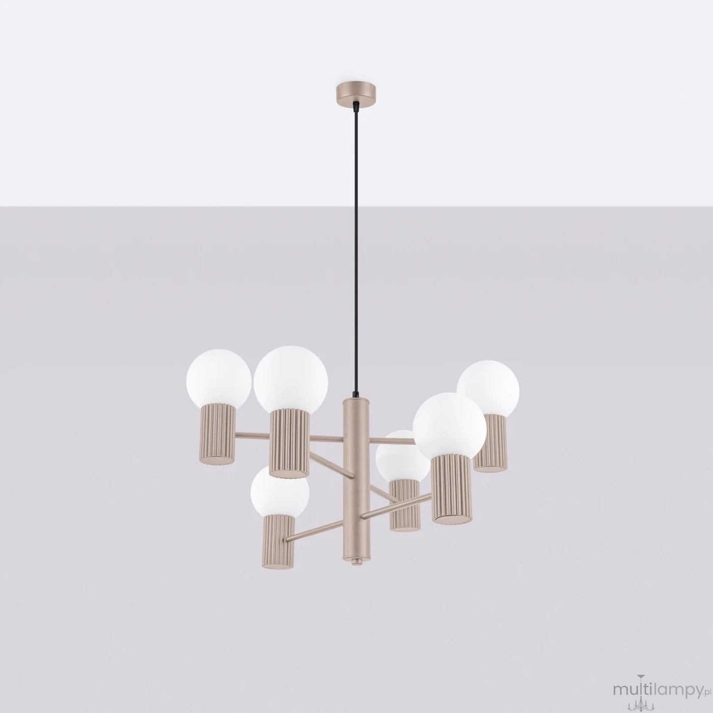 Halo żyrandol 6xG9 taupe SL.1836