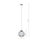Aurora lampa wisząca 1xE27 beżowa 11966