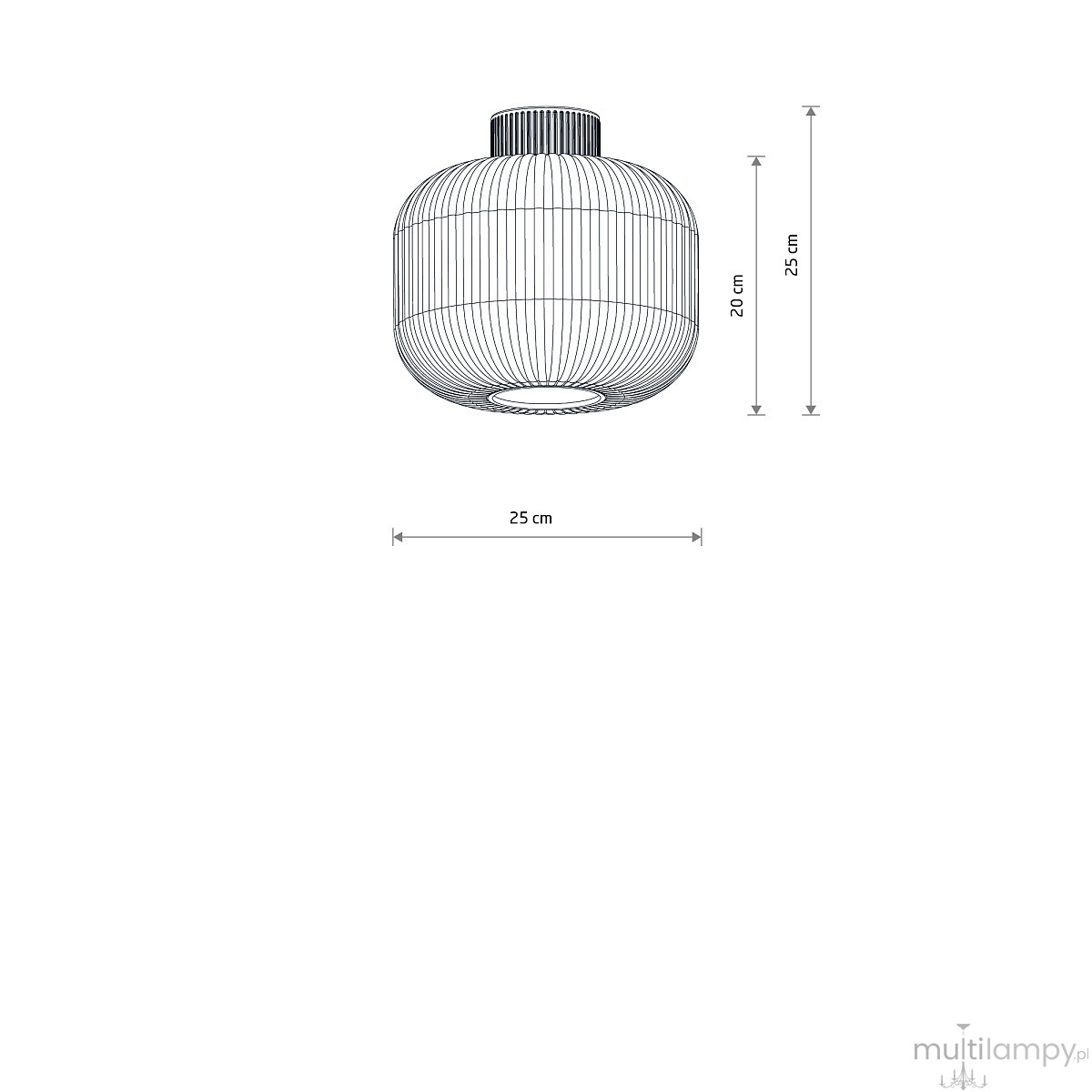 Aurora lampa sufitowa 1xE27 beżowa 11970