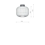 Aurora lampa sufitowa 1xE27 beżowa 11970