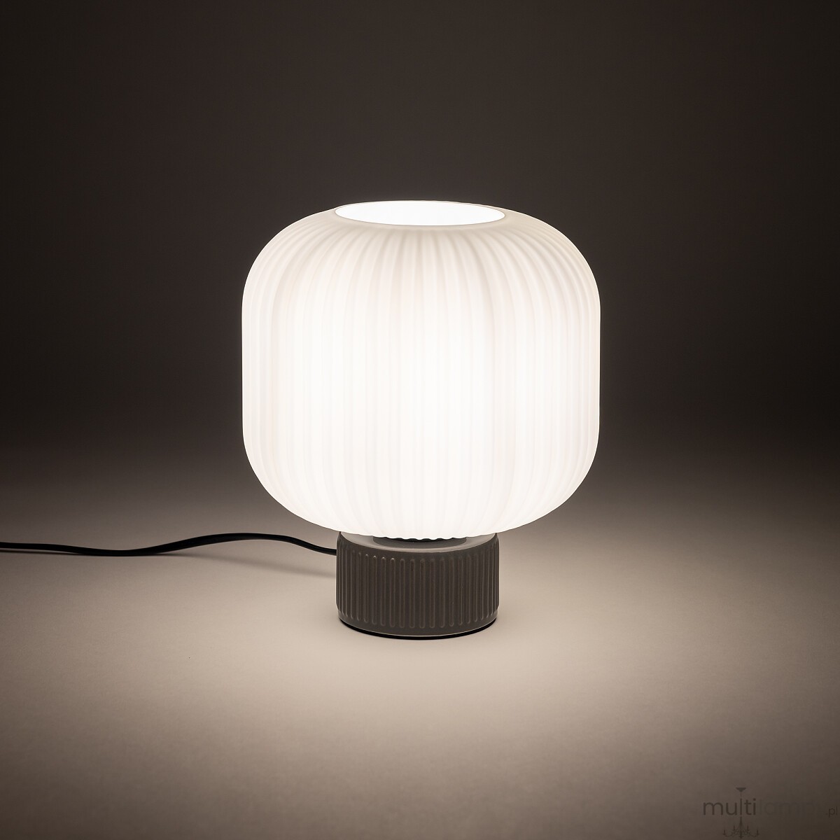 Aurora lampa stołowa 1xE27 szara 11973