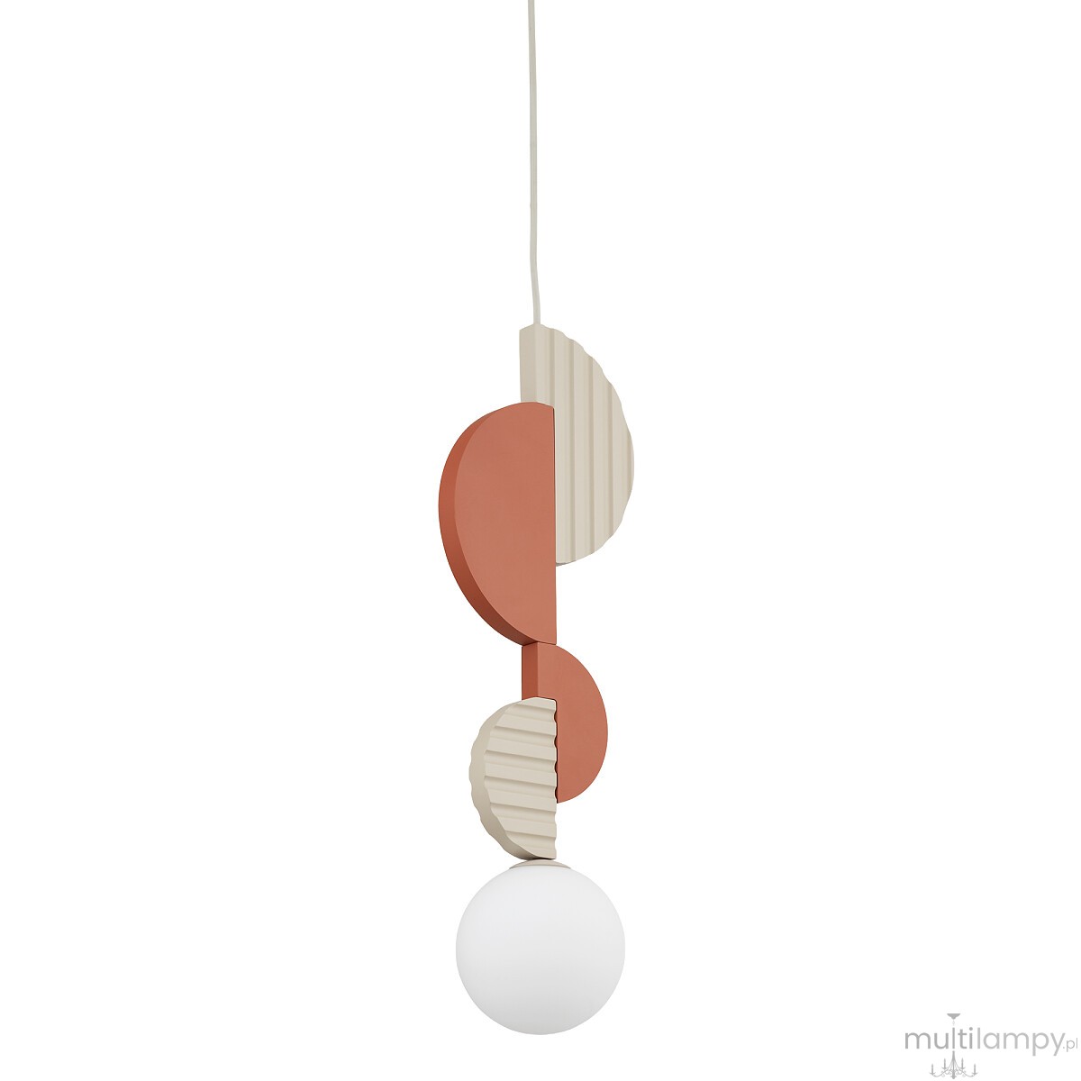 Drops Color A lampa wisząca 1xG9 beżowa/terakota 11194