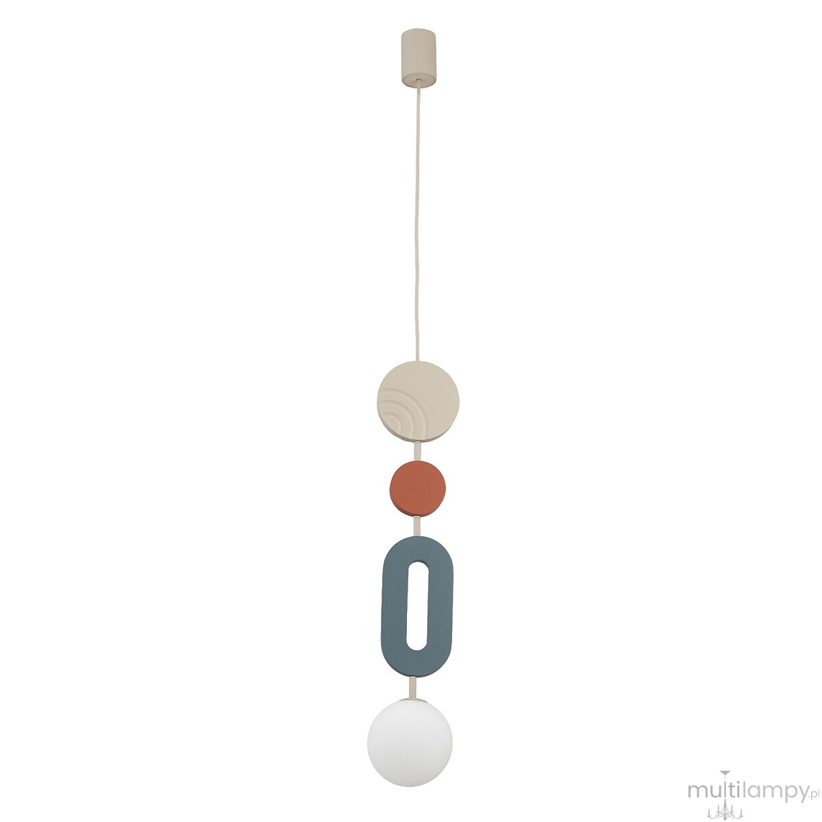 Drops Color B lampa wisząca 1xG9 beżowa/multikolor 11195