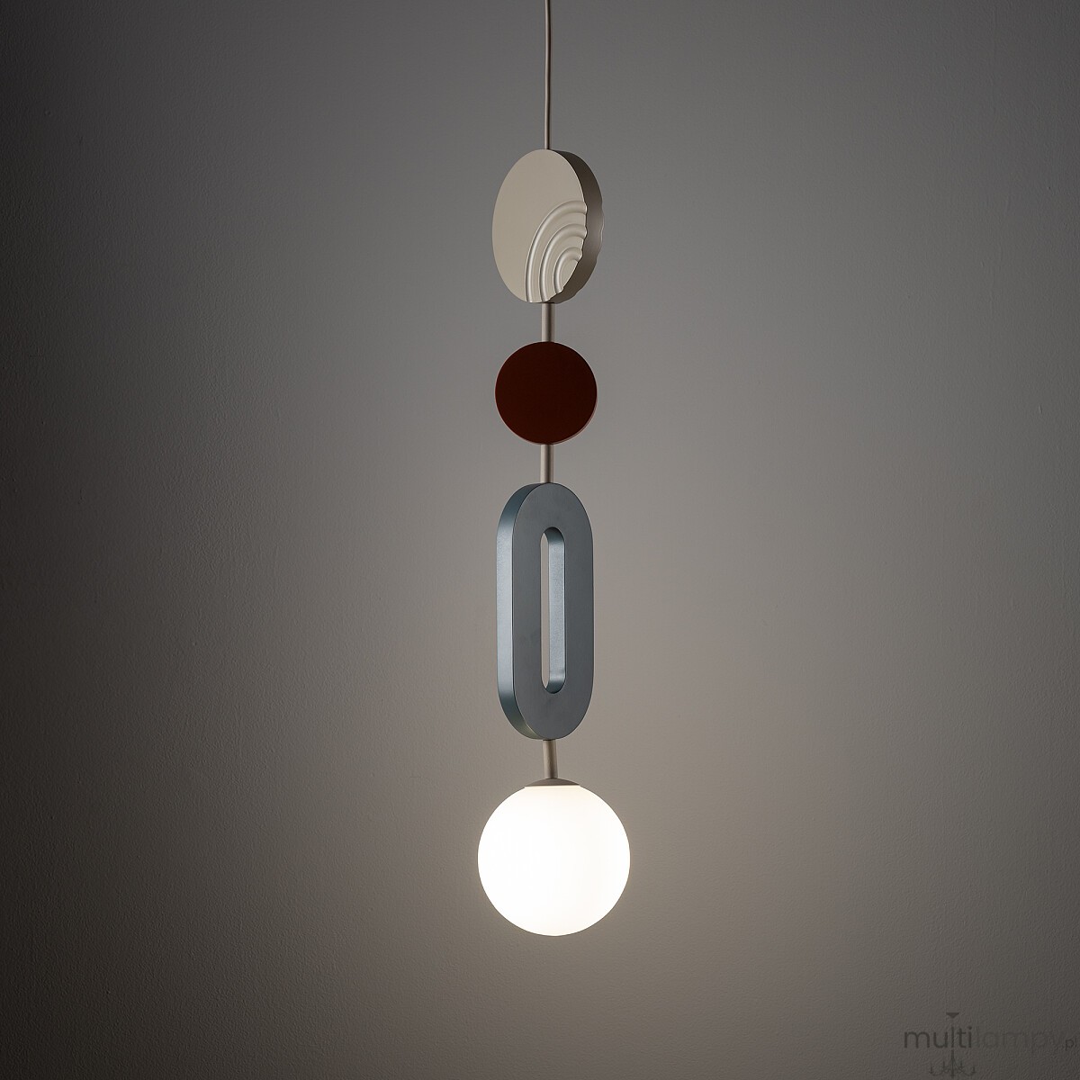Drops Color B lampa wisząca 1xG9 beżowa/multikolor 11195