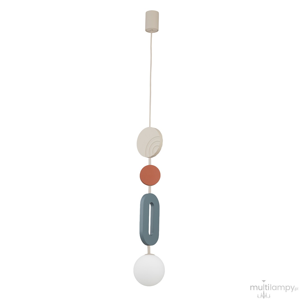 Drops Color B lampa wisząca 1xG9 beżowa/multikolor 11195
