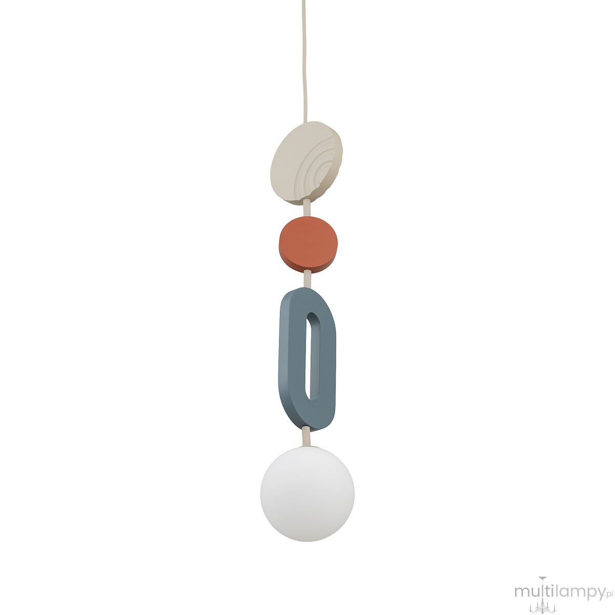 Drops Color B lampa wisząca 1xG9 beżowa/multikolor 11195
