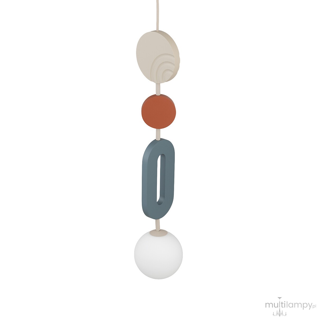 Drops Color B lampa wisząca 1xG9 beżowa/multikolor 11195