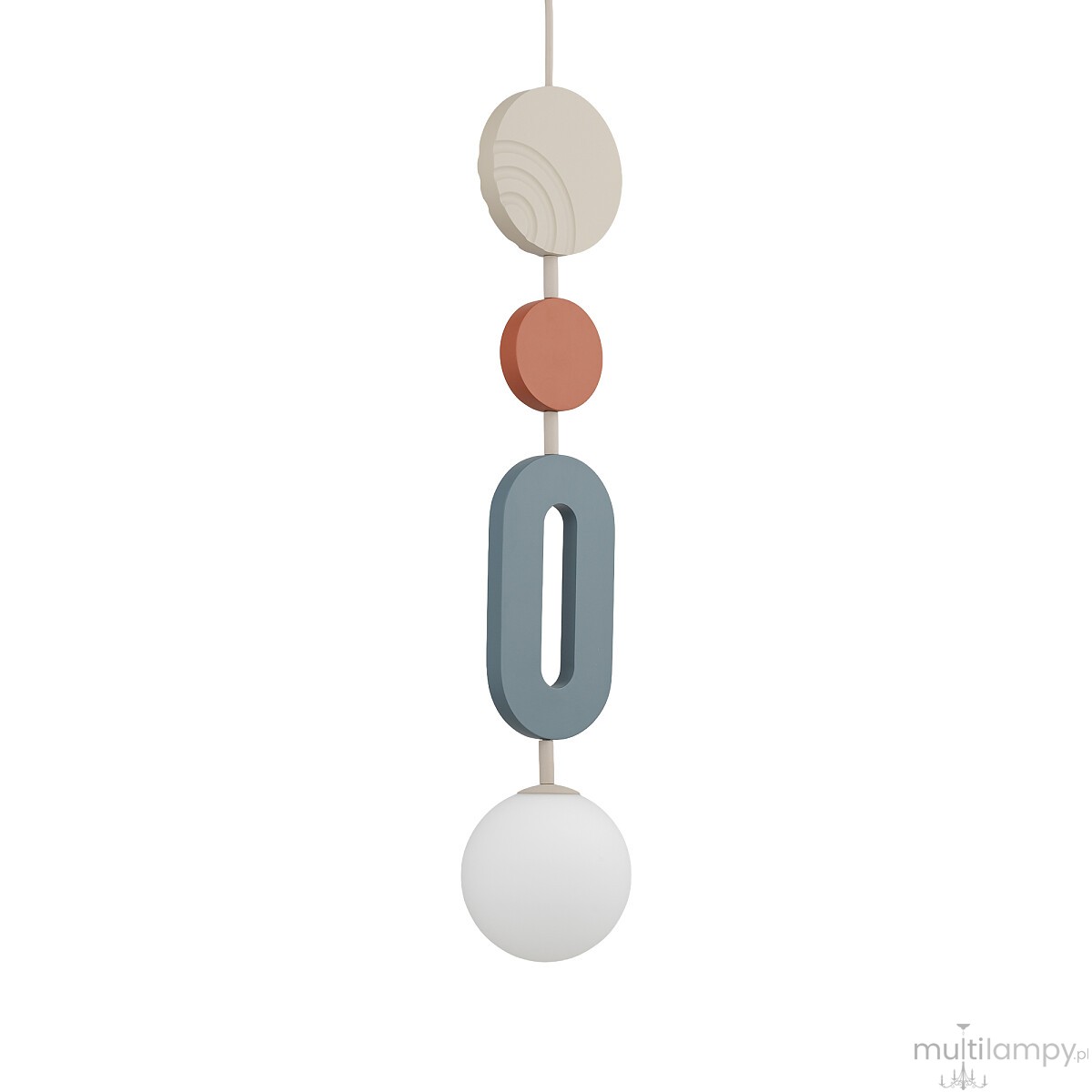 Drops Color B lampa wisząca 1xG9 beżowa/multikolor 11195