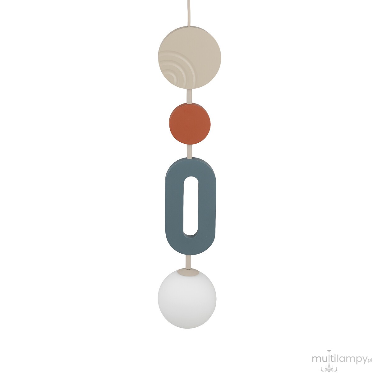 Drops Color B lampa wisząca 1xG9 beżowa/multikolor 11195