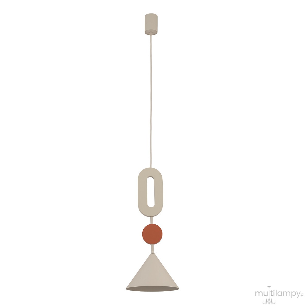 Drops Color E lampa wisząca 1xGU10 AR111 beżowa/terakota 11192