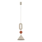 Drops Color E lampa wisząca 1xGU10 AR111 beżowa/terakota 11192