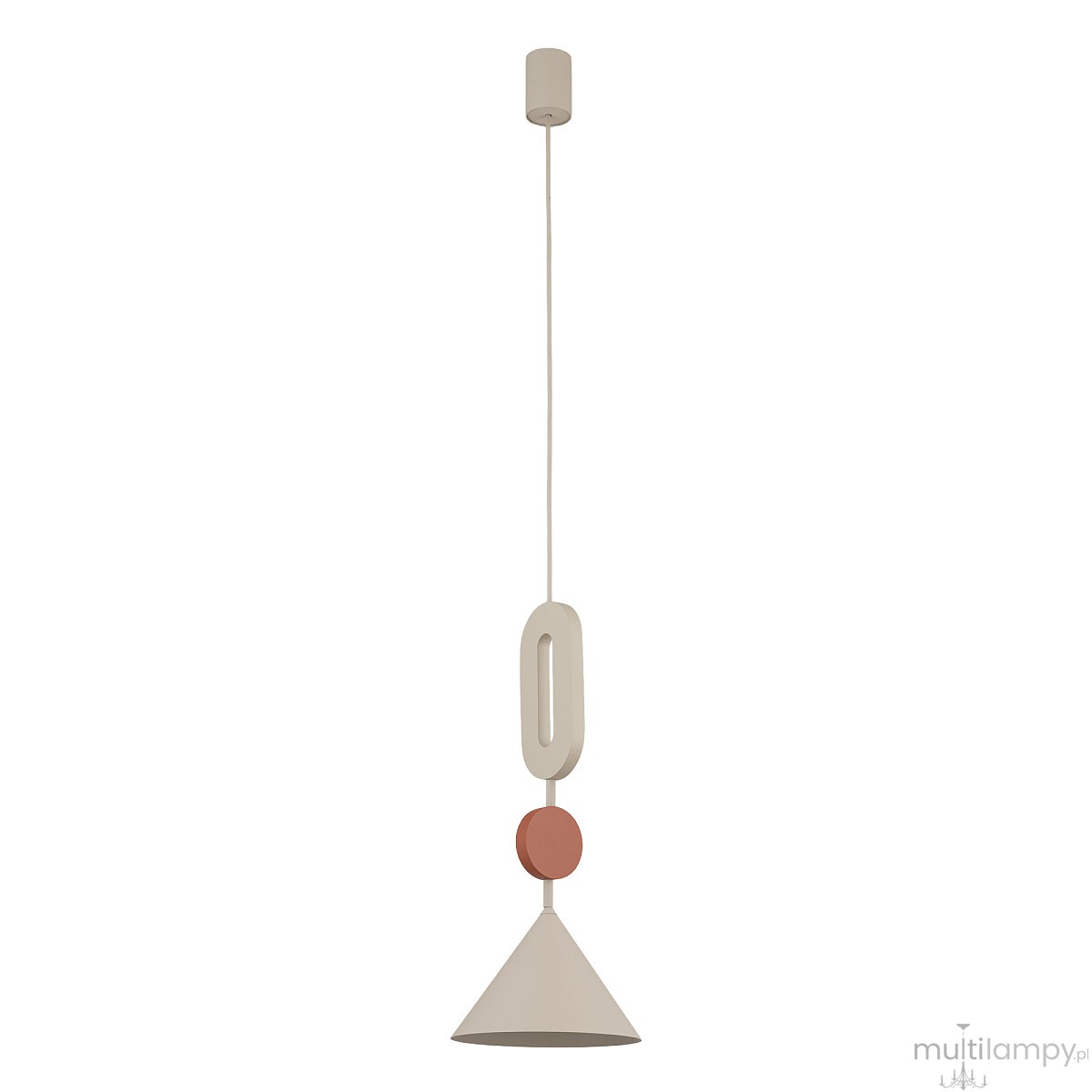 Drops Color E lampa wisząca 1xGU10 AR111 beżowa/terakota 11192