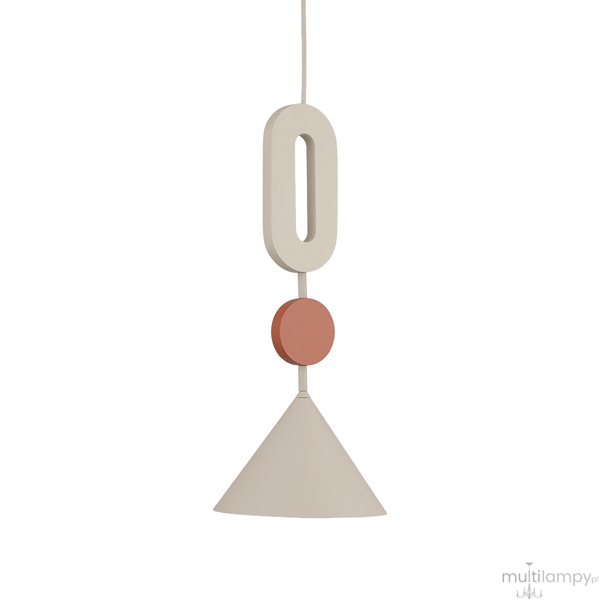 Drops Color E lampa wisząca 1xGU10 AR111 beżowa/terakota 11192