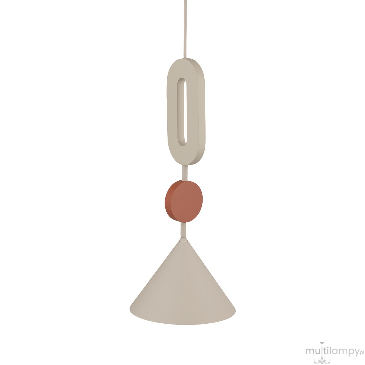 Drops Color E lampa wisząca 1xGU10 AR111 beżowa/terakota 11192