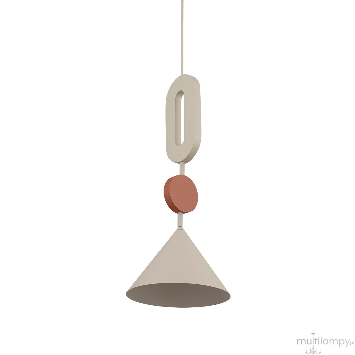 Drops Color E lampa wisząca 1xGU10 AR111 beżowa/terakota 11192