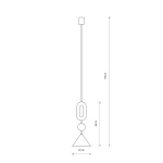 Drops Color E lampa wisząca 1xGU10 AR111 beżowa/terakota 11192