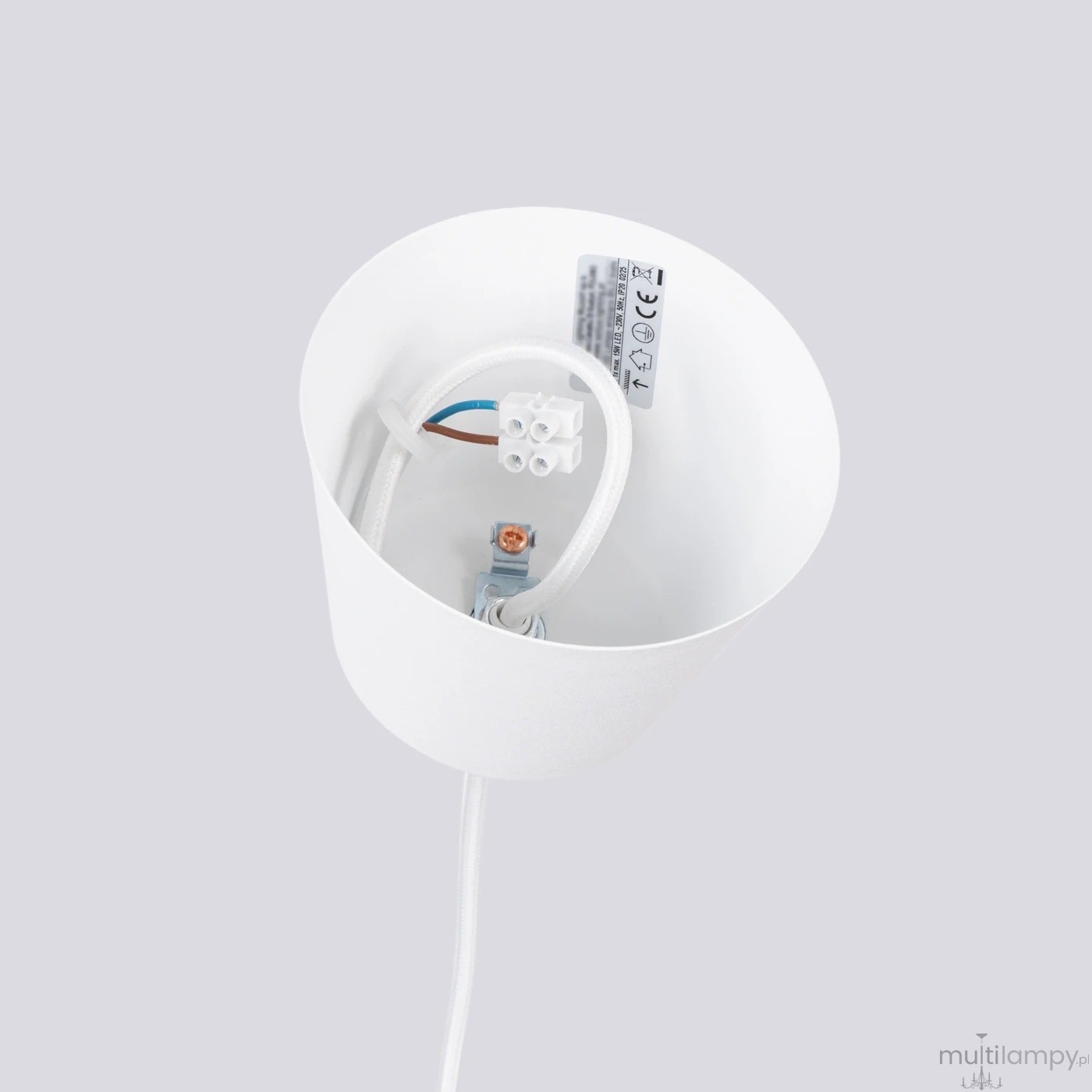 Bilo lampa wisząca E27 biała SL.1702
