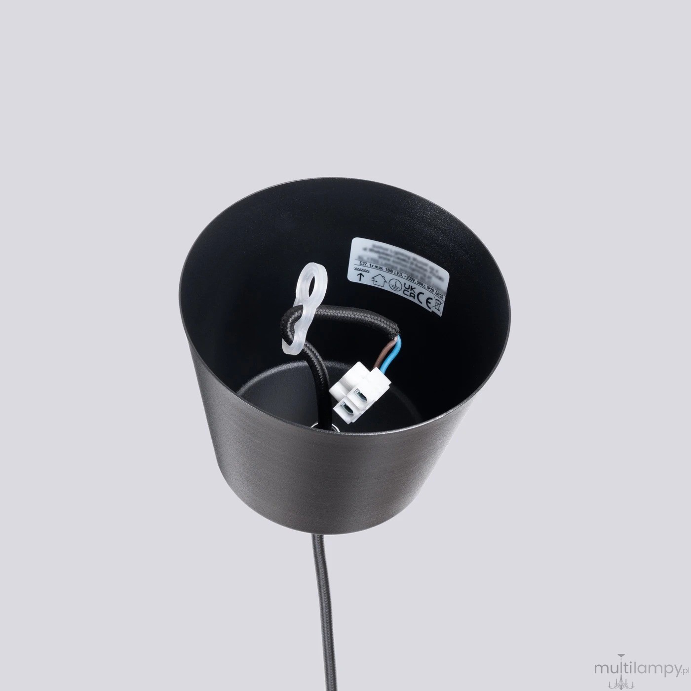 Bilo lampa wisząca E27 czarna SL.1703