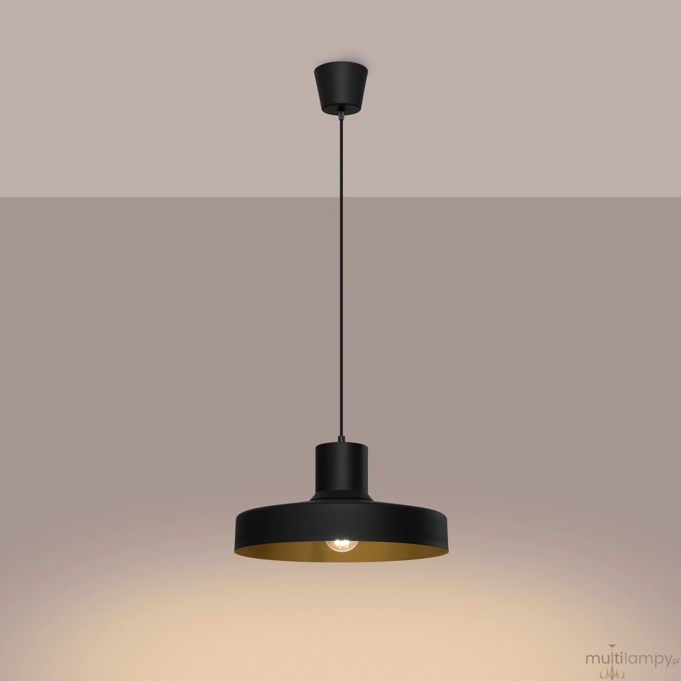 Bilo lampa wisząca E27 czarna SL.1703