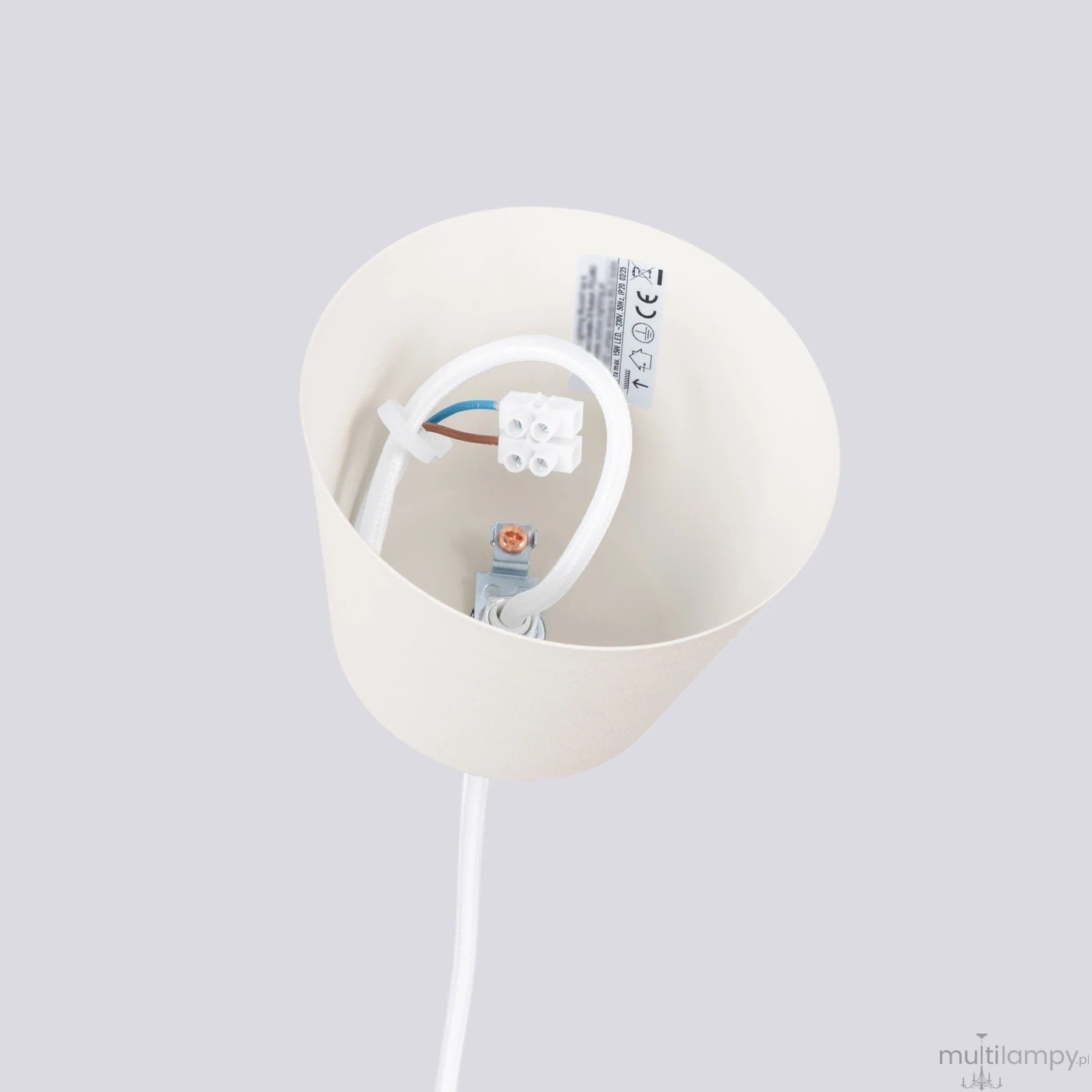 Bilo lampa wisząca E27 beżowa SL.1704