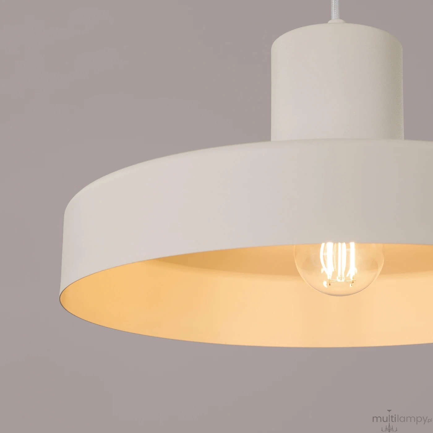 Bilo lampa wisząca E27 beżowa SL.1704