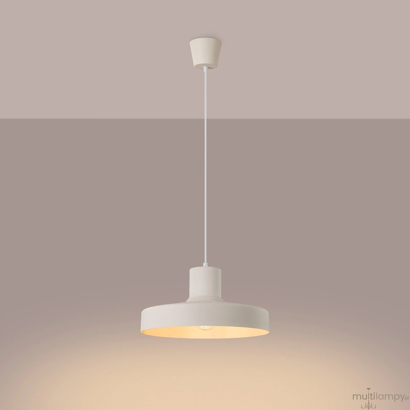 Bilo lampa wisząca E27 beżowa SL.1704