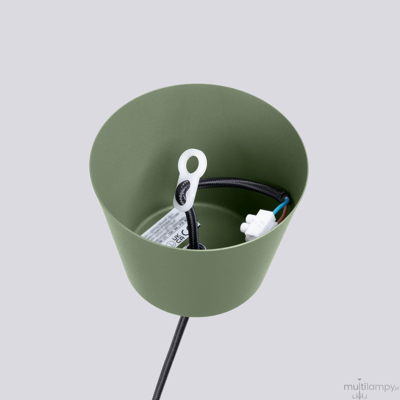 Bilo lampa wisząca E27 zielona oliwka SL.1705