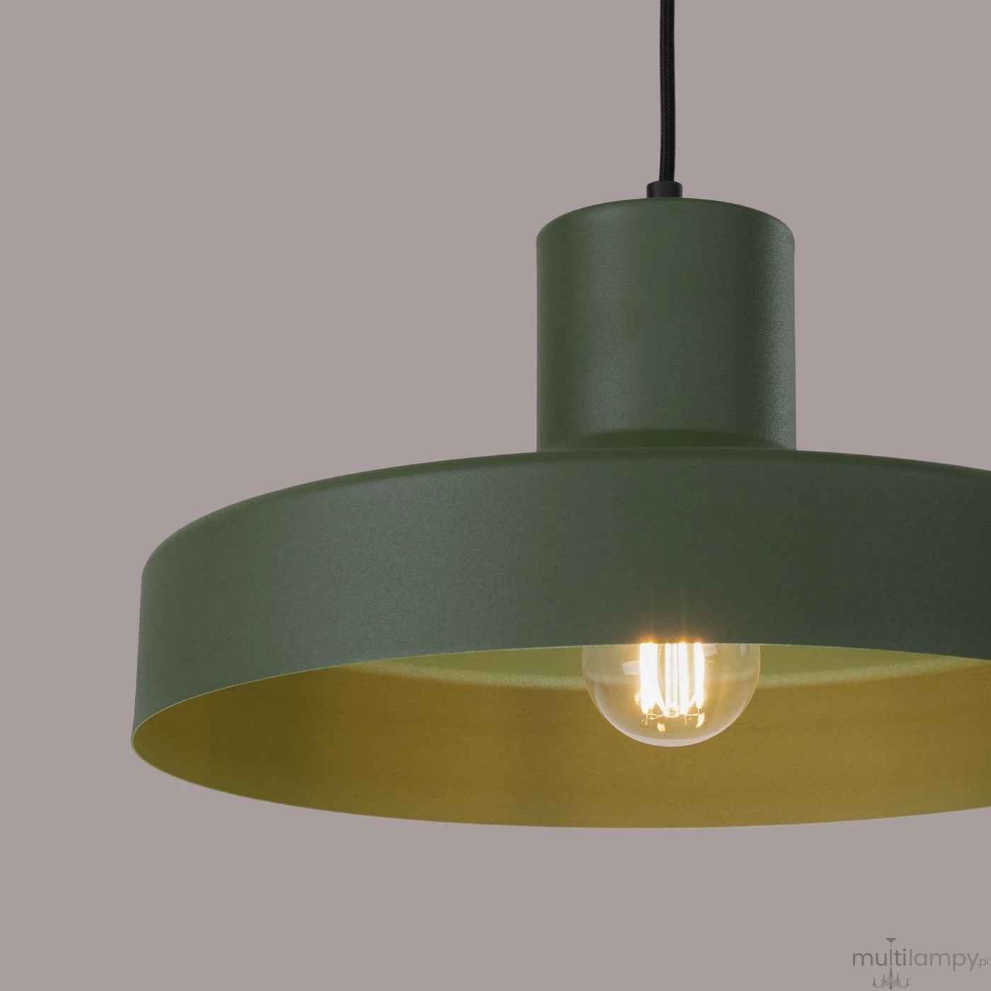 Bilo lampa wisząca E27 zielona oliwka SL.1705