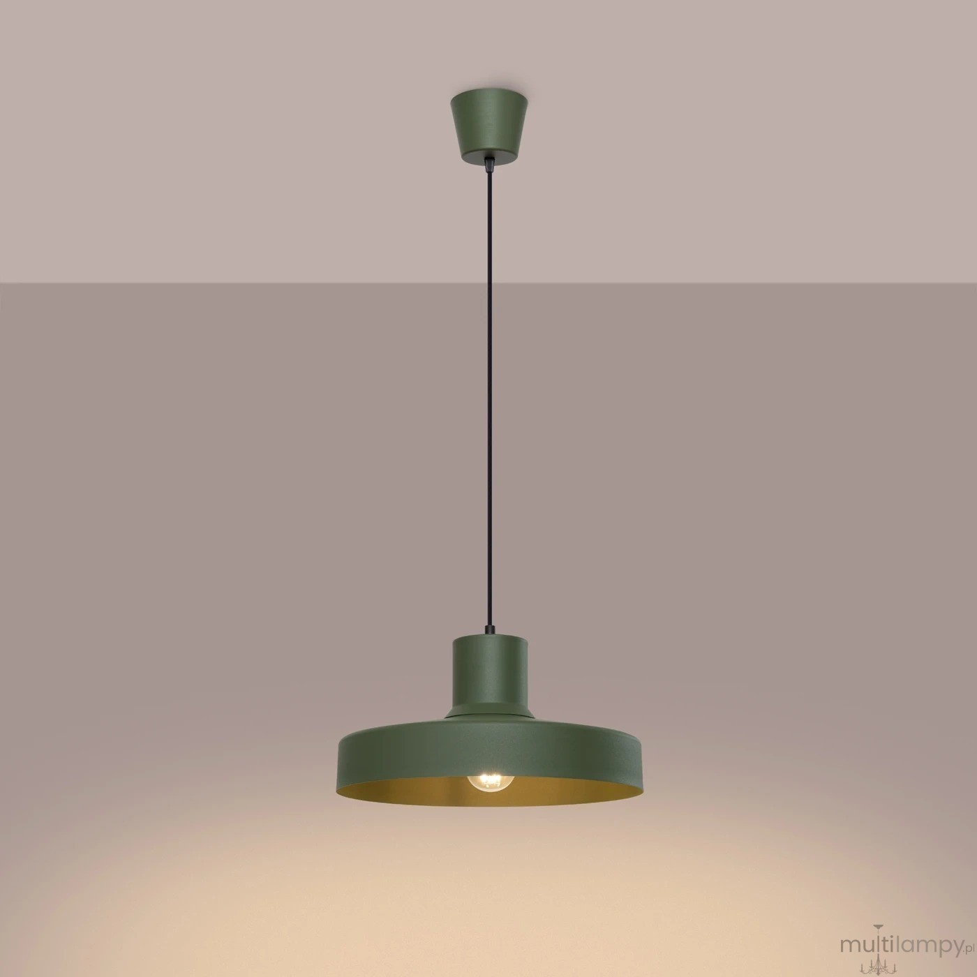 Bilo lampa wisząca E27 zielona oliwka SL.1705