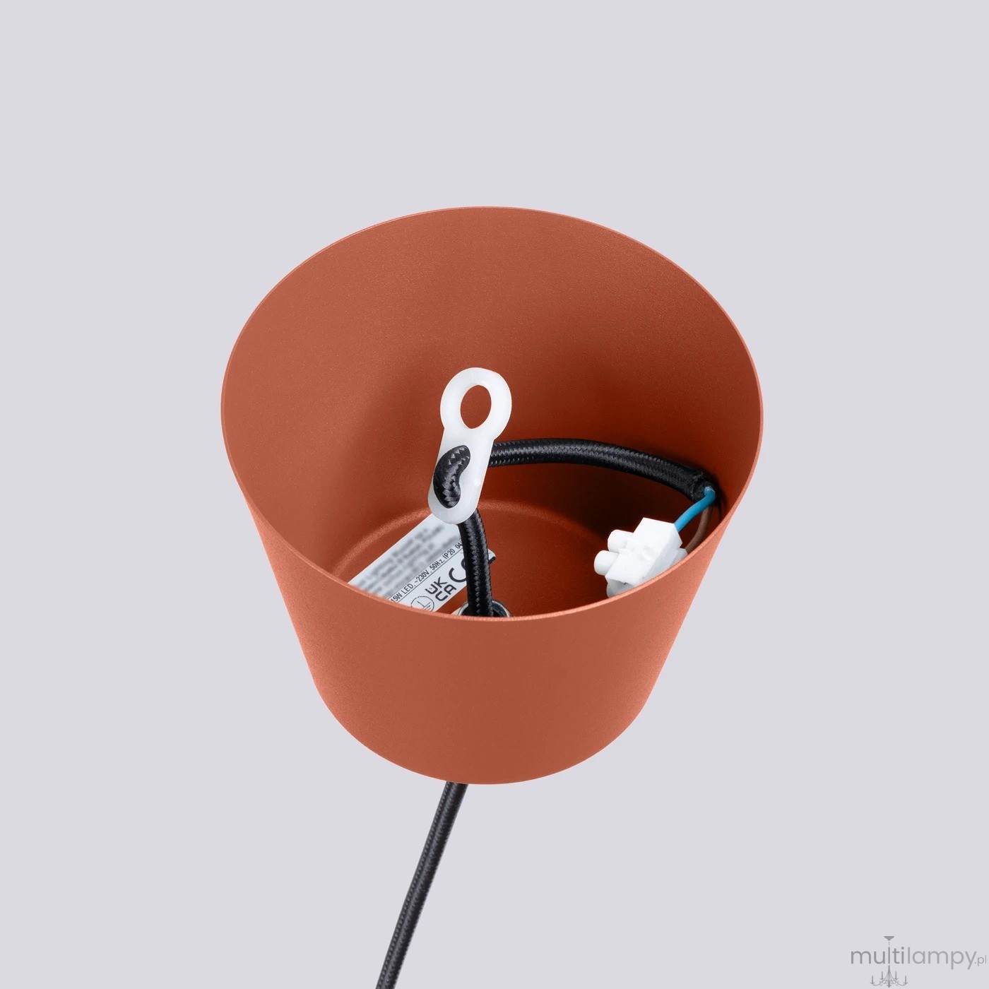 Bilo lampa wisząca E27 ochra czerwona SL.1706