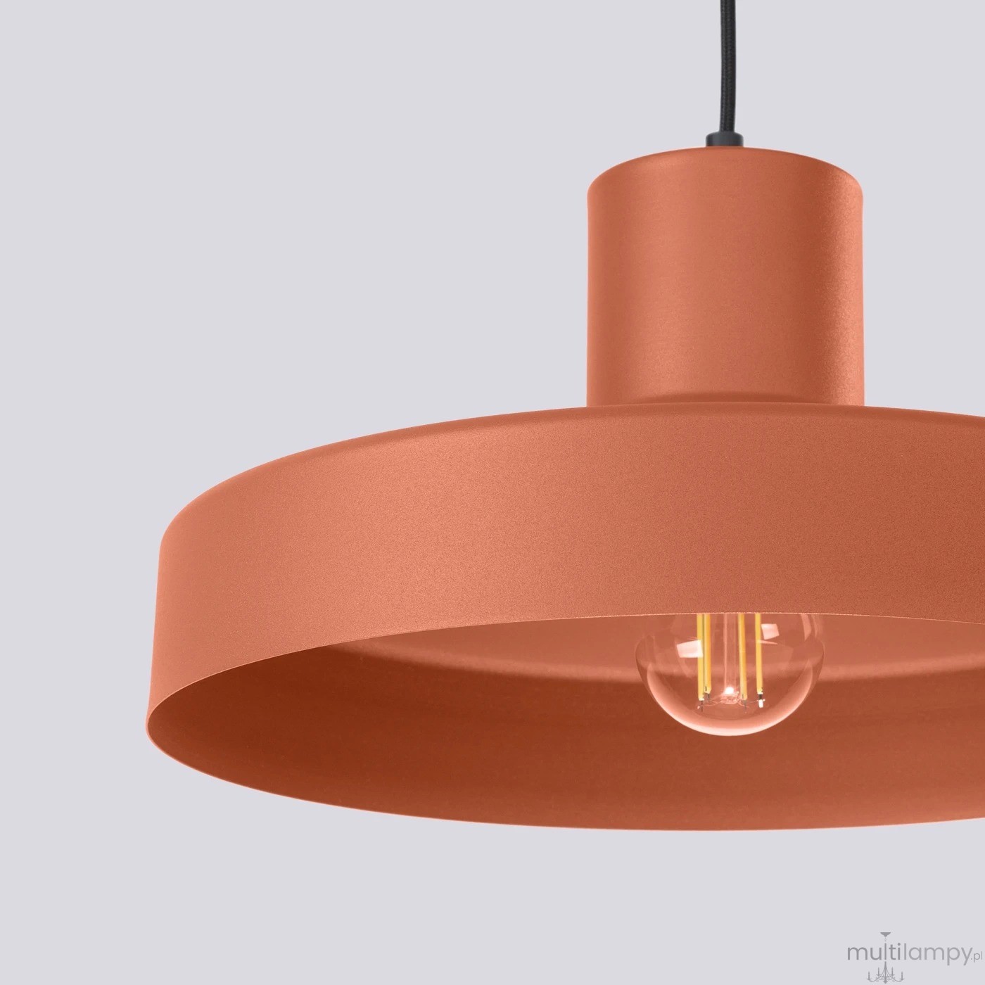 Bilo lampa wisząca E27 ochra czerwona SL.1706