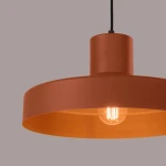 Bilo lampa wisząca E27 ochra czerwona SL.1706