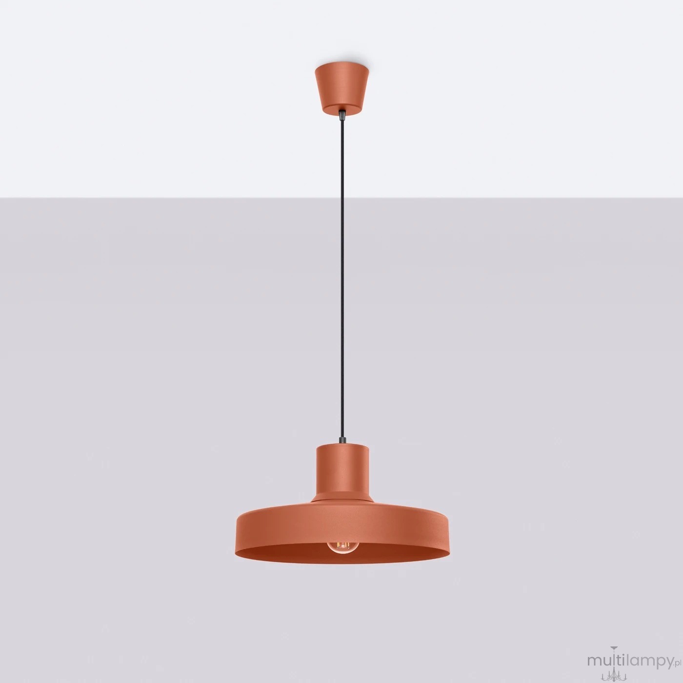 Bilo lampa wisząca E27 ochra czerwona SL.1706