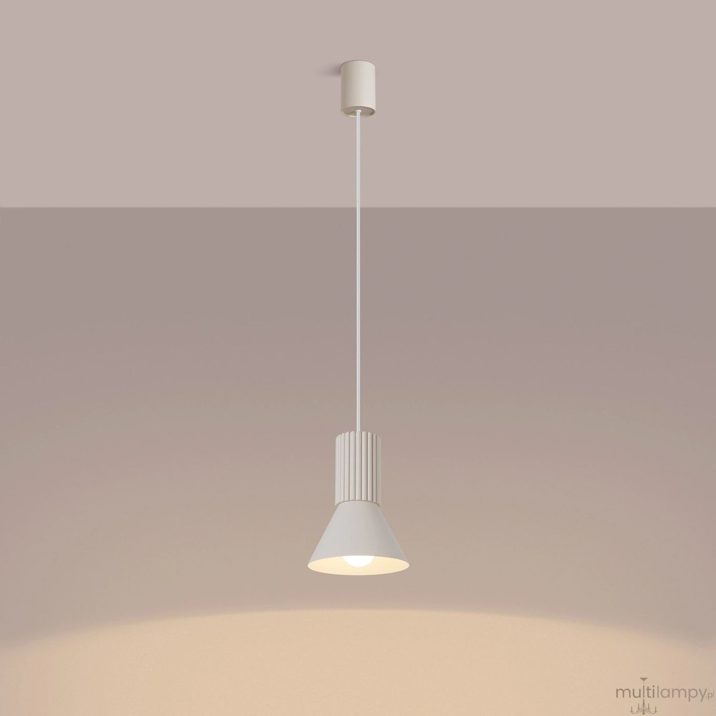 Estria lampa wisząca E14 beżowa SL.1870