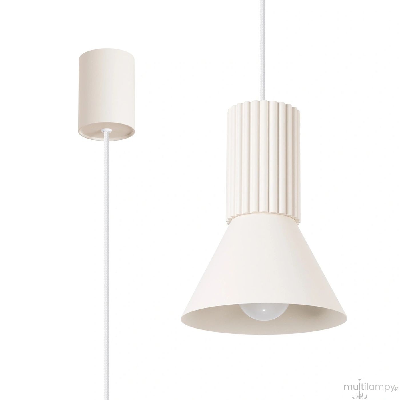 Estria lampa wisząca E14 beżowa SL.1870