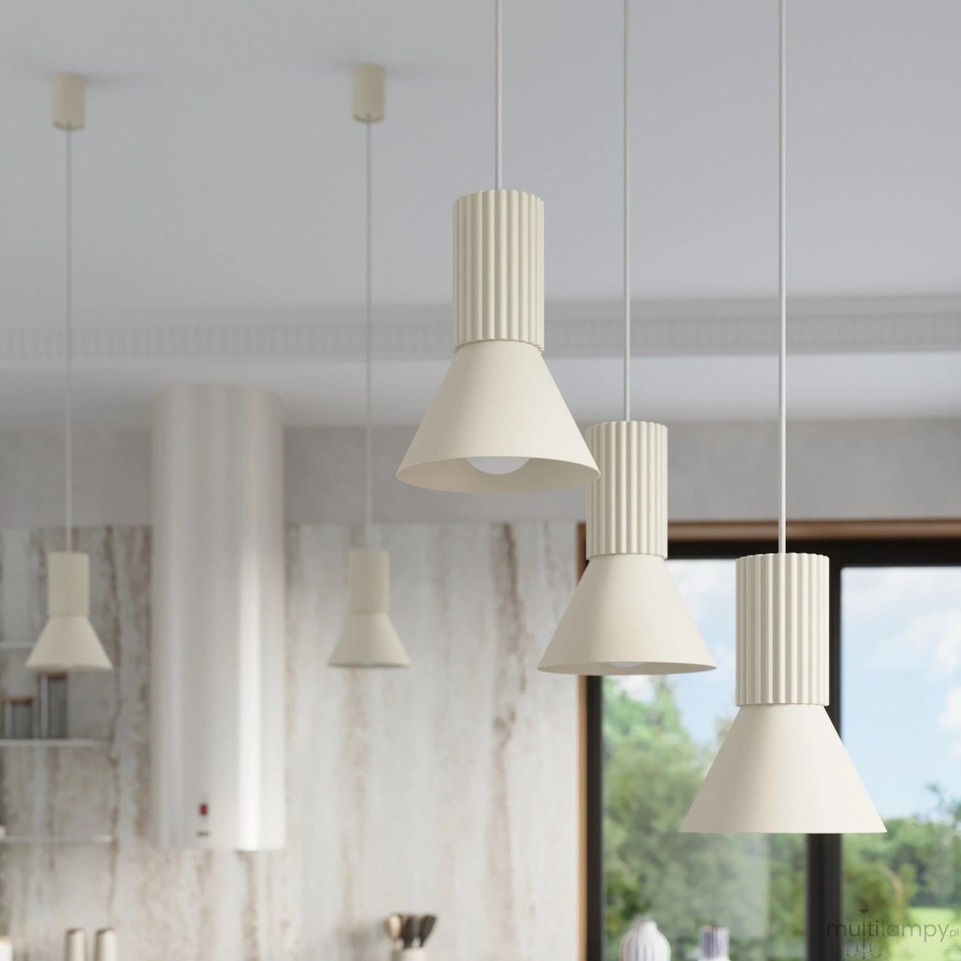 Estria lampa wisząca E14 beżowa SL.1870