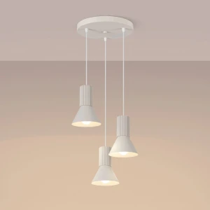 Estria lampa wisząca 3xE14 beżowa SL.1871