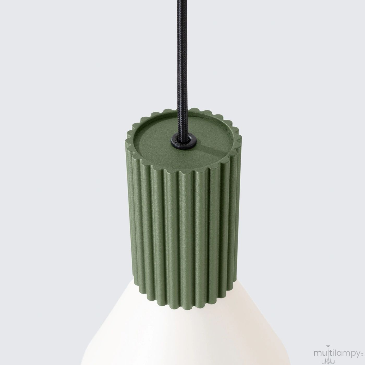 Estria lampa wisząca E14 zielona oliwka beżowy SL.1872