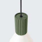 Estria lampa wisząca E14 zielona oliwka beżowy SL.1872
