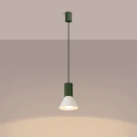 Estria lampa wisząca E14 zielona oliwka beżowy SL.1872