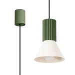 Estria lampa wisząca E14 zielona oliwka beżowy SL.1872