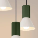 Estria lampa wisząca 3xE14 zielona oliwka beżowy SL.1873