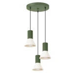 Estria lampa wisząca 3xE14 zielona oliwka beżowy SL.1873