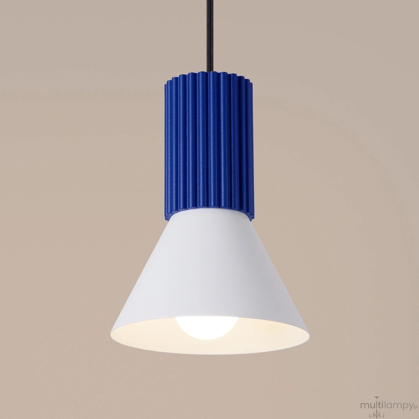 Estria lampa wisząca E14 ultramaryna biały SL.1874